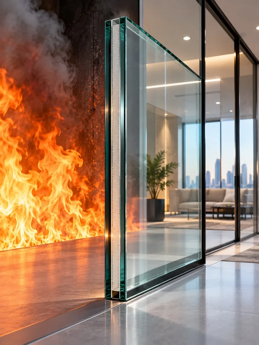 Fire-rated glass